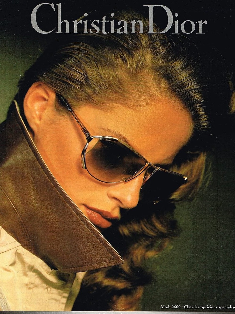 Vintage Dior 2609 43 Sunglasses Oversized Butterfly Gold Red Aviator Austria CD